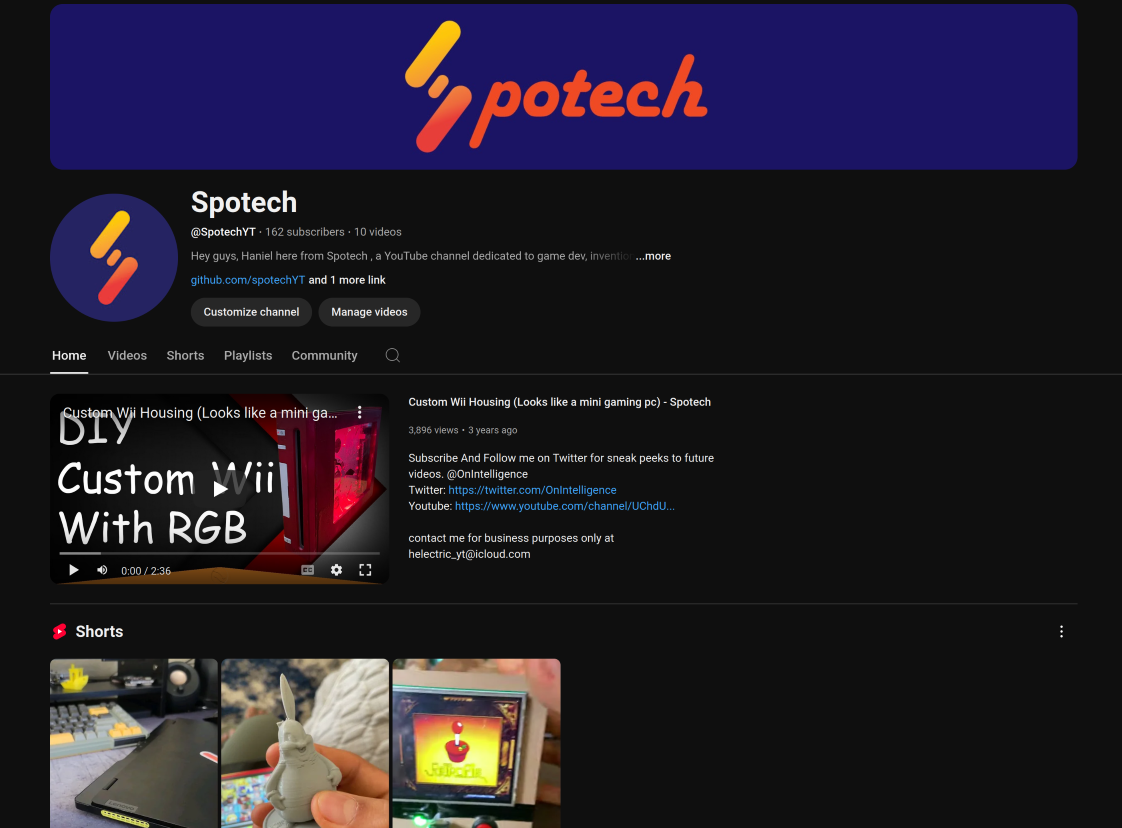 SpotechYT YouTube Channel